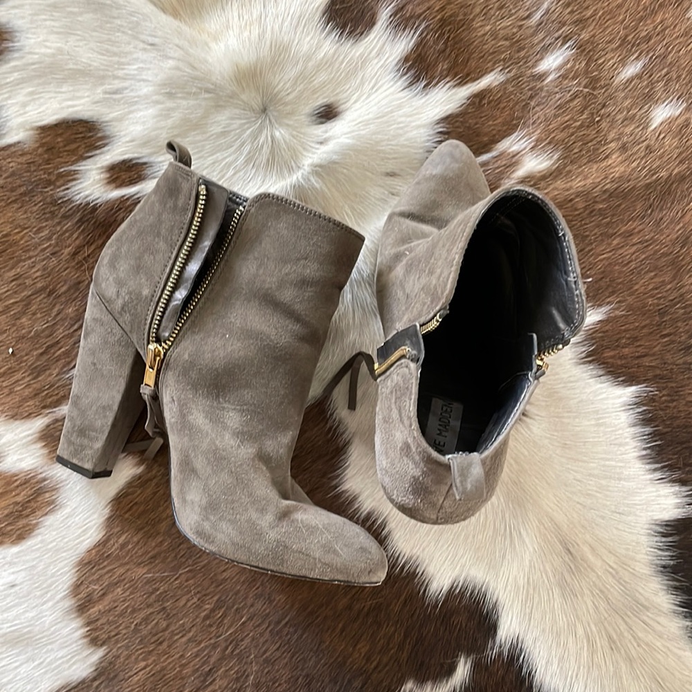Tan booties